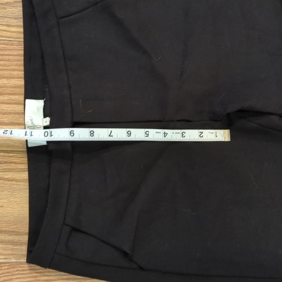 Joie black cuffed cropped mid-rise business casual stretch office pants size 8 - Picture 3 of 6